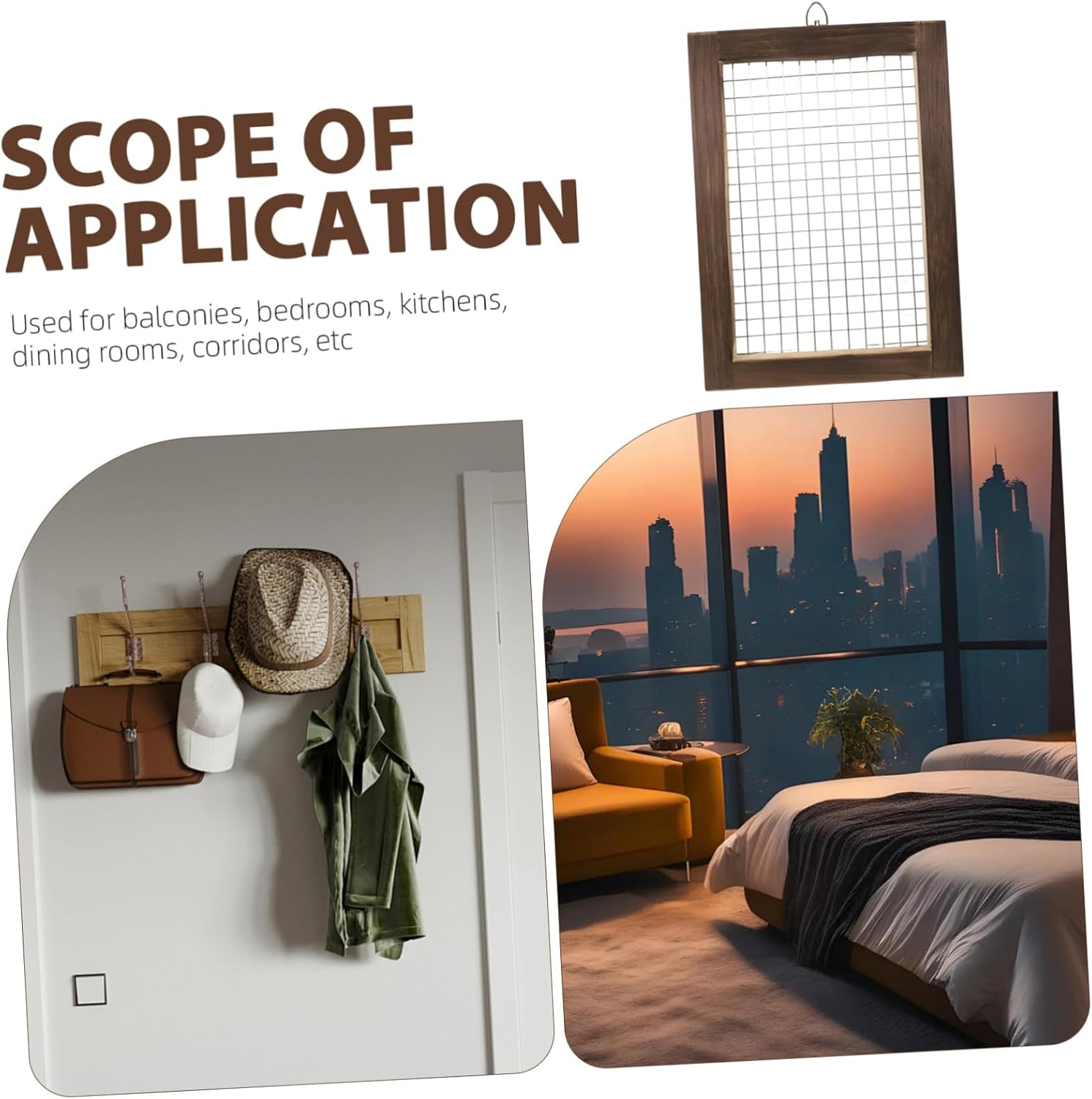 FONDOTIN Stainless Steel Soil Sifting Screen for Ferns Frame for Gardening Easy Planting and Maintenance Elegant Design for Indoor and Outdoor Use Natural Finish image number 1