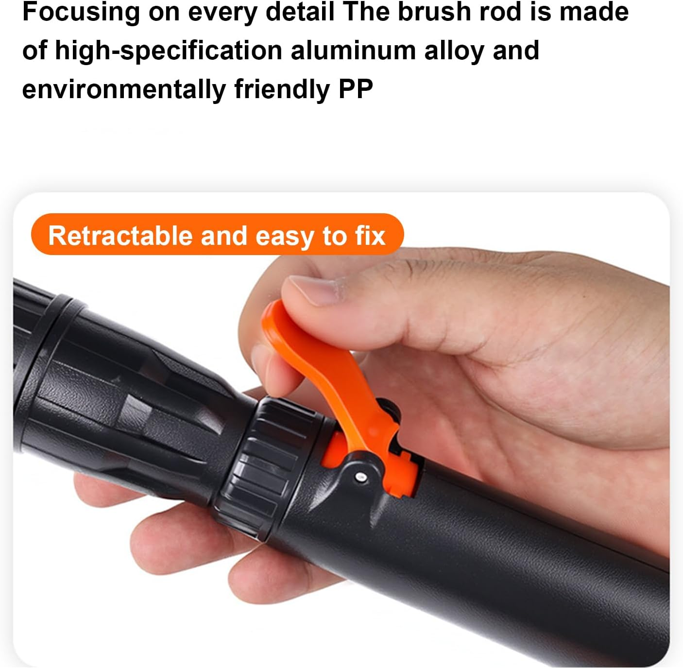 Humdcdy Car Wash Brush Mop - Car Cleaning Care Brush - Extendable No Scratch Long Handle Duster for Vehicle Dirt Washing Dust Detailing Truck Automotive Auto image number 1