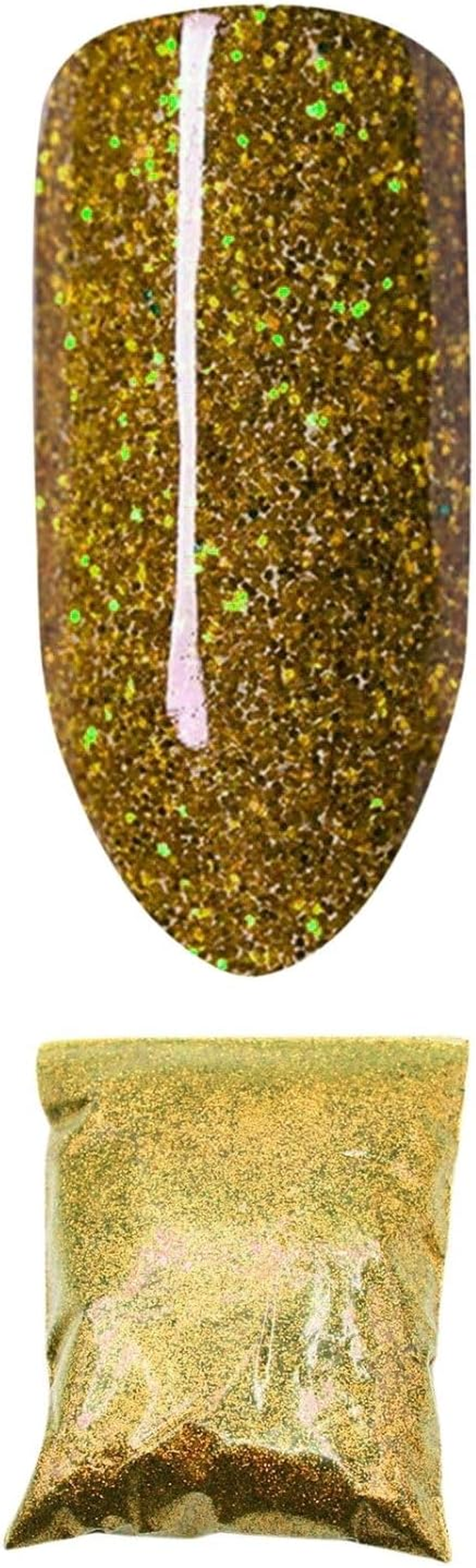 Leona Co 50G Ultra Fine Holographic and Iridescent Glitter, Extra Fine Resin Glitter Powder, Craft Glitter for Resin Tumblers Art Crafts Making, Cosmetic Glitter for Nail Body Eye Face Hair Makeup (Light Green)