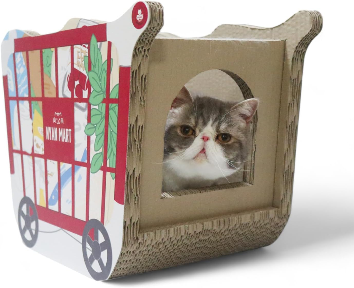 Three Arrows PIPI Shopping Cart with Powder Claw-Sharpener Cat image number 6