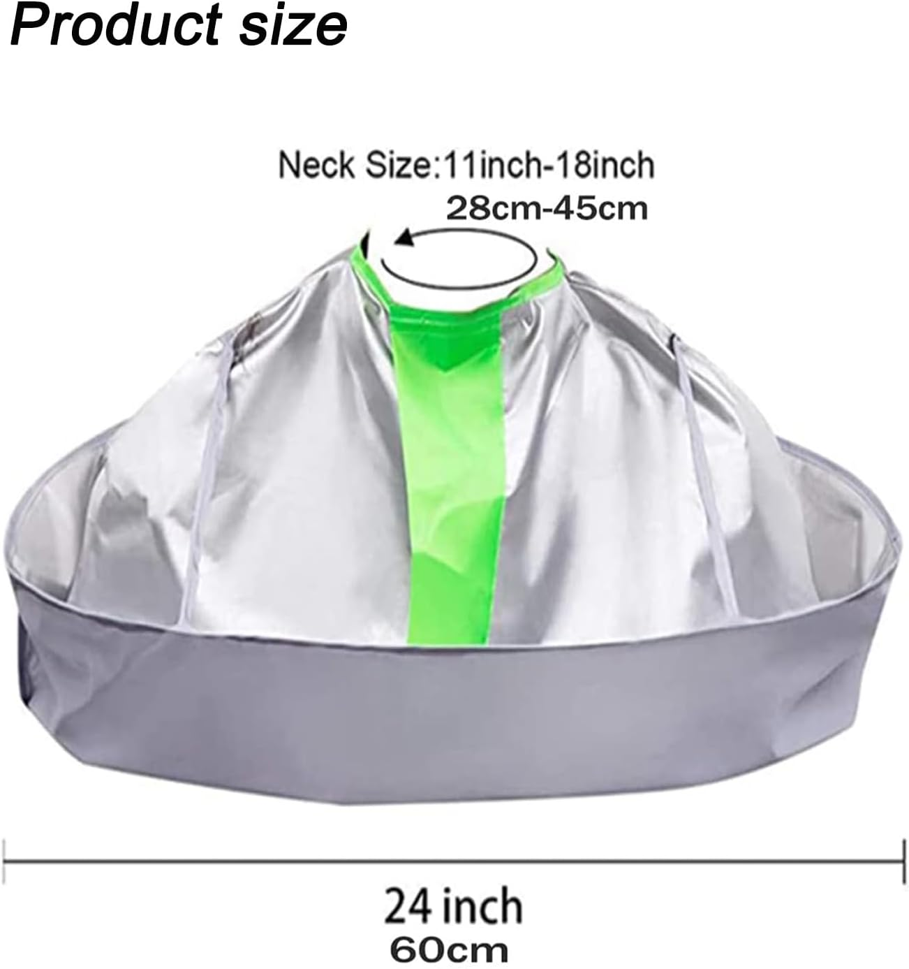 Waterproof Foldable Hair Cutting Cape with Umbrella Hair Catcher - Salon & Home Barber Cloak for Stylists, Men Women, Easy Clean Nylon image number 1