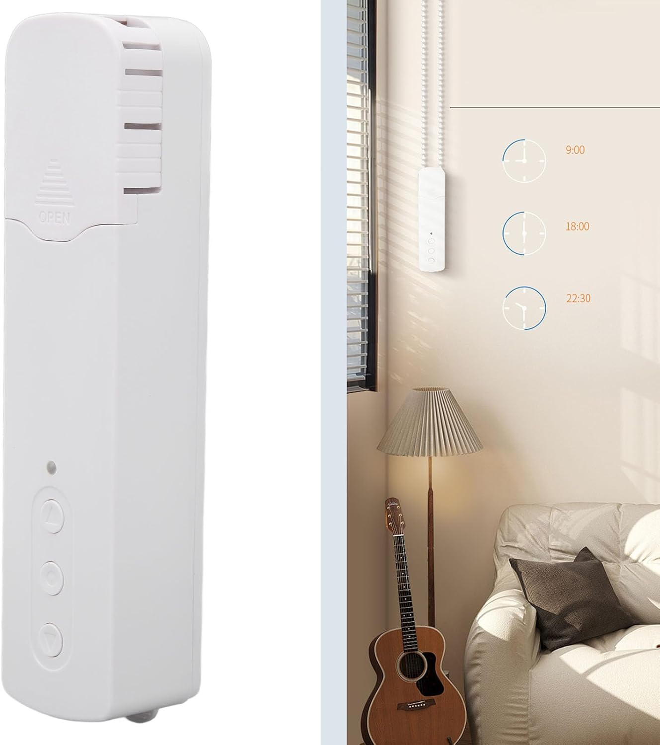 Wifi Smart Blind Motor, Motorized Smart Blinds Automation Control by Remote Controller and by Smart Phone, Voice, Timer Function, Compatible with Home Tuya Silent 30Db image number 5