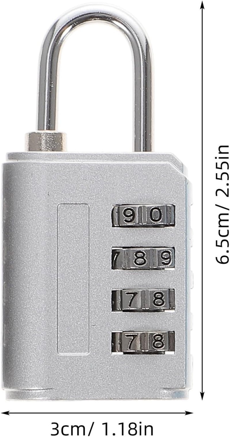 Outanaya 5Pcs Digit Alloy Combination Padlocks for Luggage Suitcase Backpack Cabinet Multi-Purpose Password Locks for Travel and Storage Security