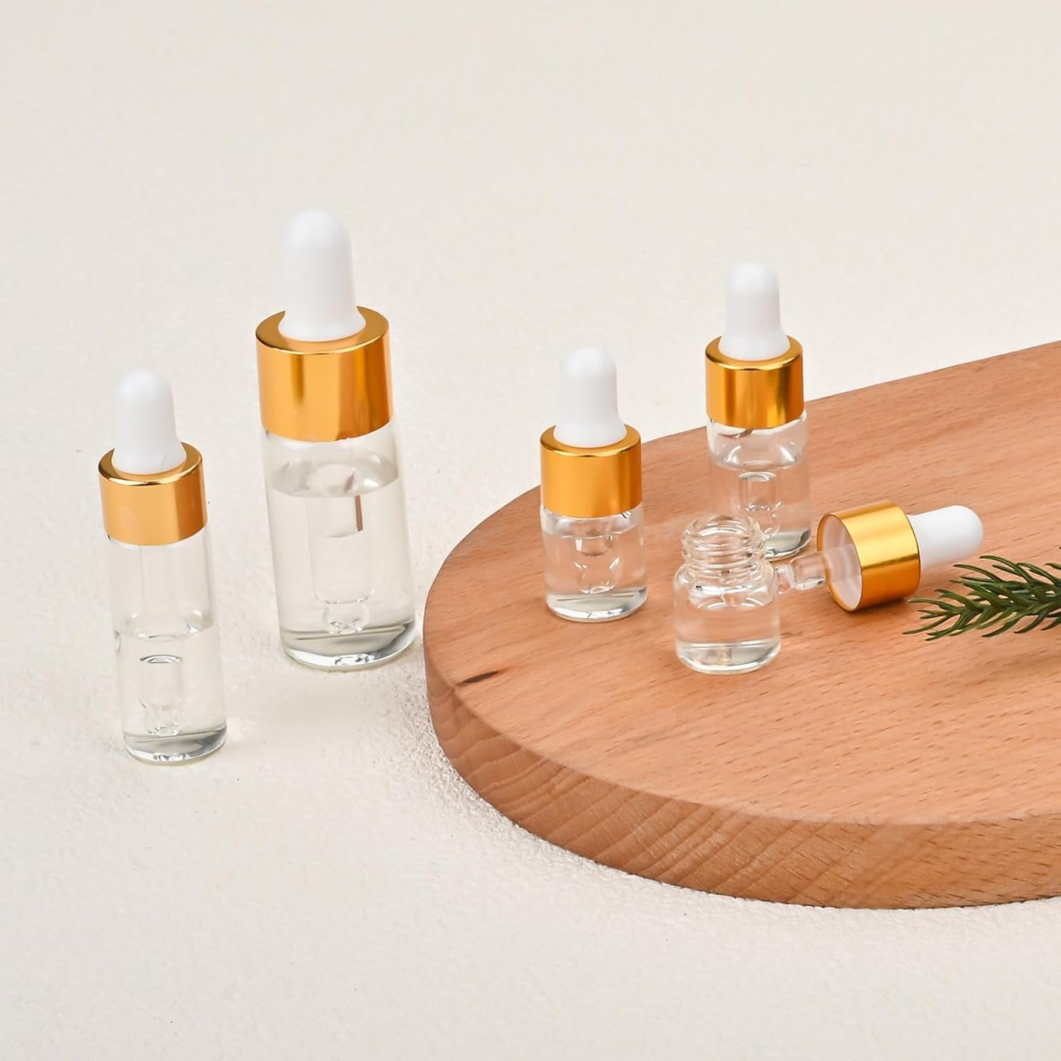 Dropper Bottle,20 Pack Mini Dropper Bottle for Cuticle Oil, 2Ml Small Sample Essential Oil Dropper Bottles for Travel, Clear Empty Vails for Cosmetic Perfume image number 2