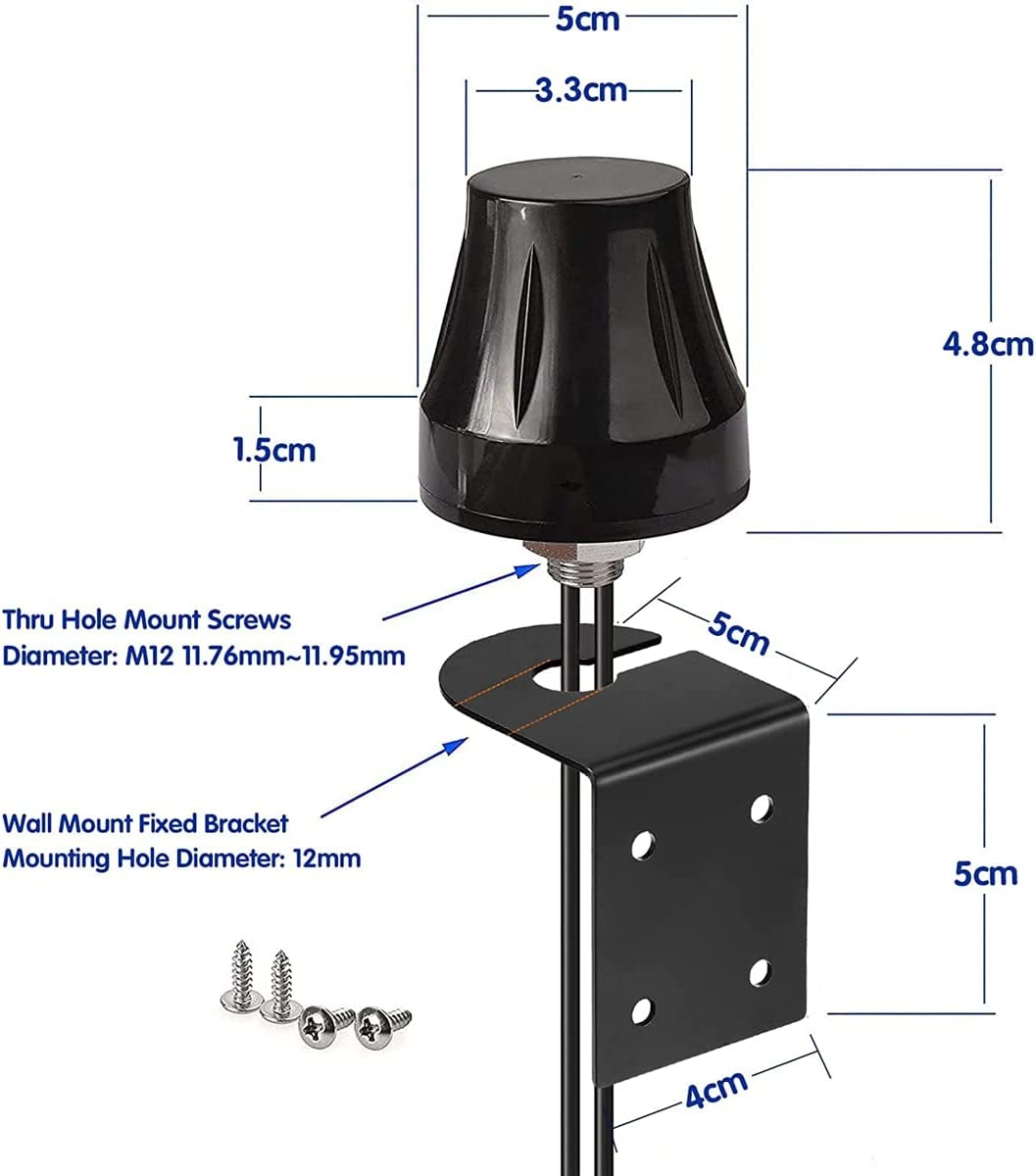Bingfu 4G LTE Antenna Outdoor SMA Male MIMO Antenna with 3 Meter Cable Fixed Wall Mount Waterproof Antenna for 4G LTE Wireless CPE Router Hotspot Cellular Iot Industrial Terminal Security Camera image number 6