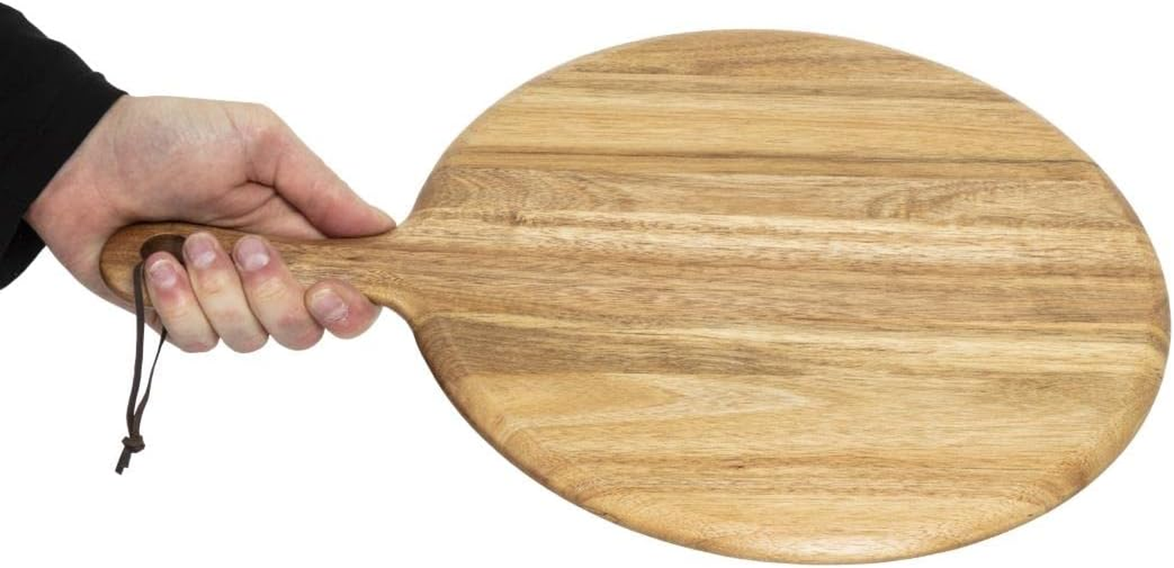 Olympia Acacia Wood round Pizza Paddle Board 33 Cm Size image number 3