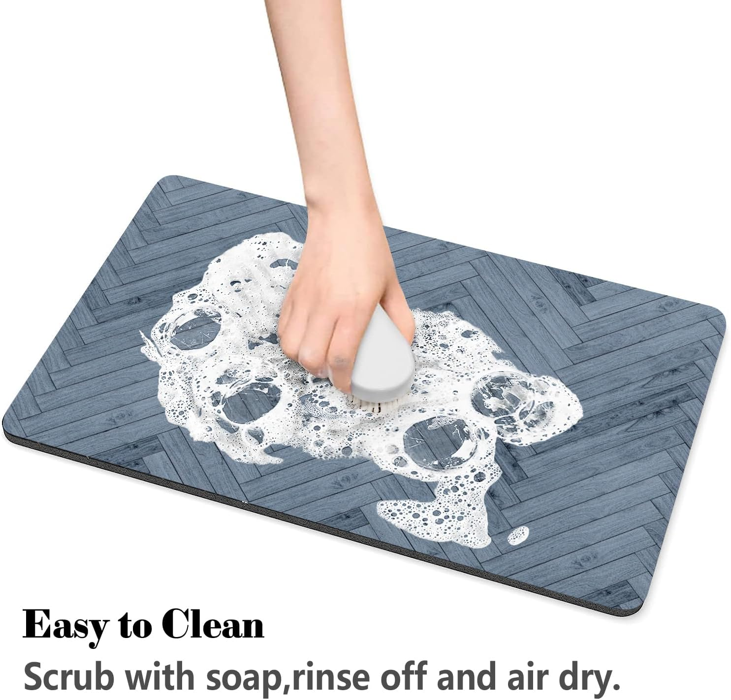 Dog Food Mats for Floors Absorbent, Pet Cat Food Mat - Quick Dry Dog Bowl Mats for Food and Water, Eco-Friendly Boho Pet Supplies