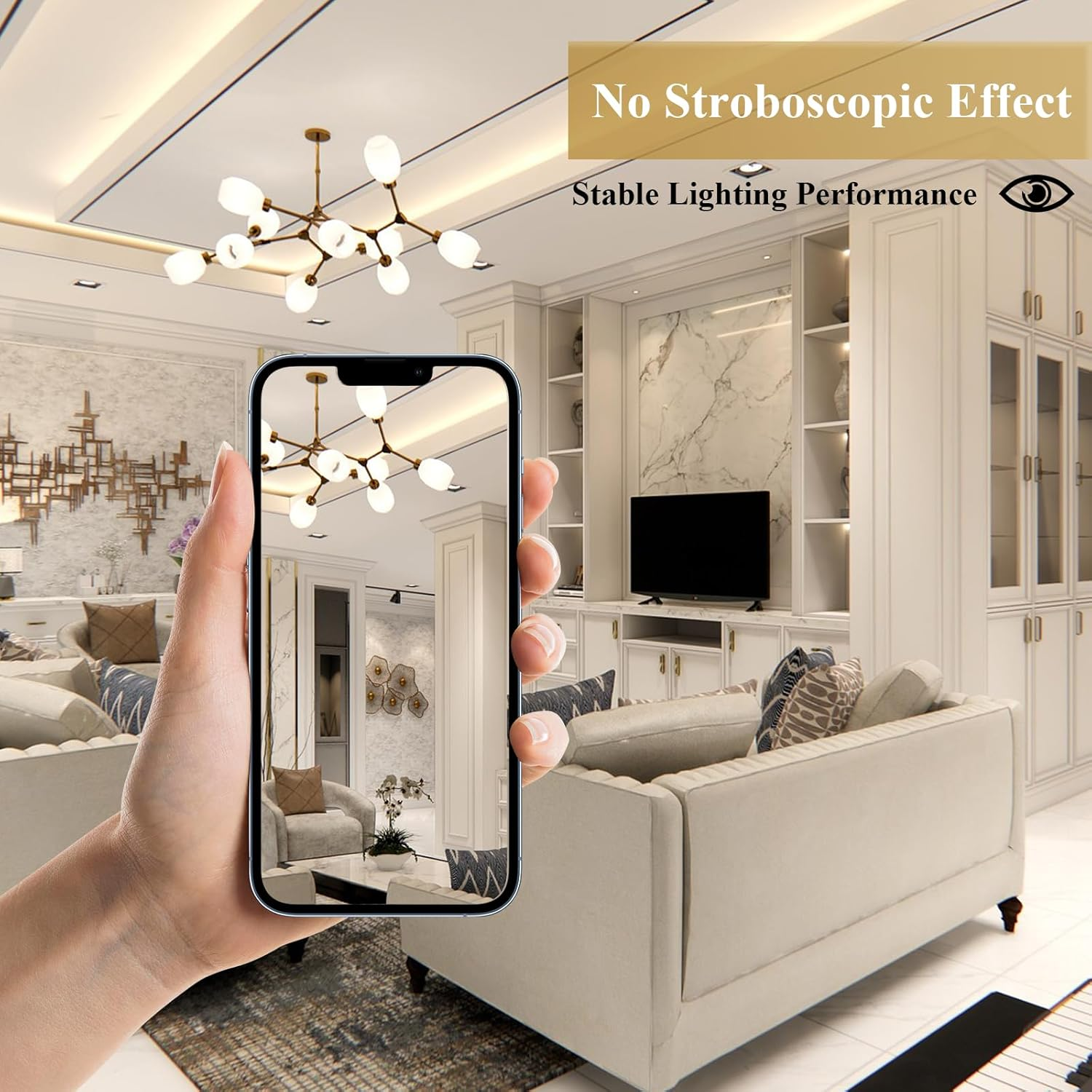 Dicuno MR16 LED Bulb, GU5.3 5W Spotlight, 50W Halogen Equivalent, 500LM, Warm White 2700K, 12V, 120&deg; Beam Angle, Non-Dimmable, 6 Packs - Natural White 4000K image number 5