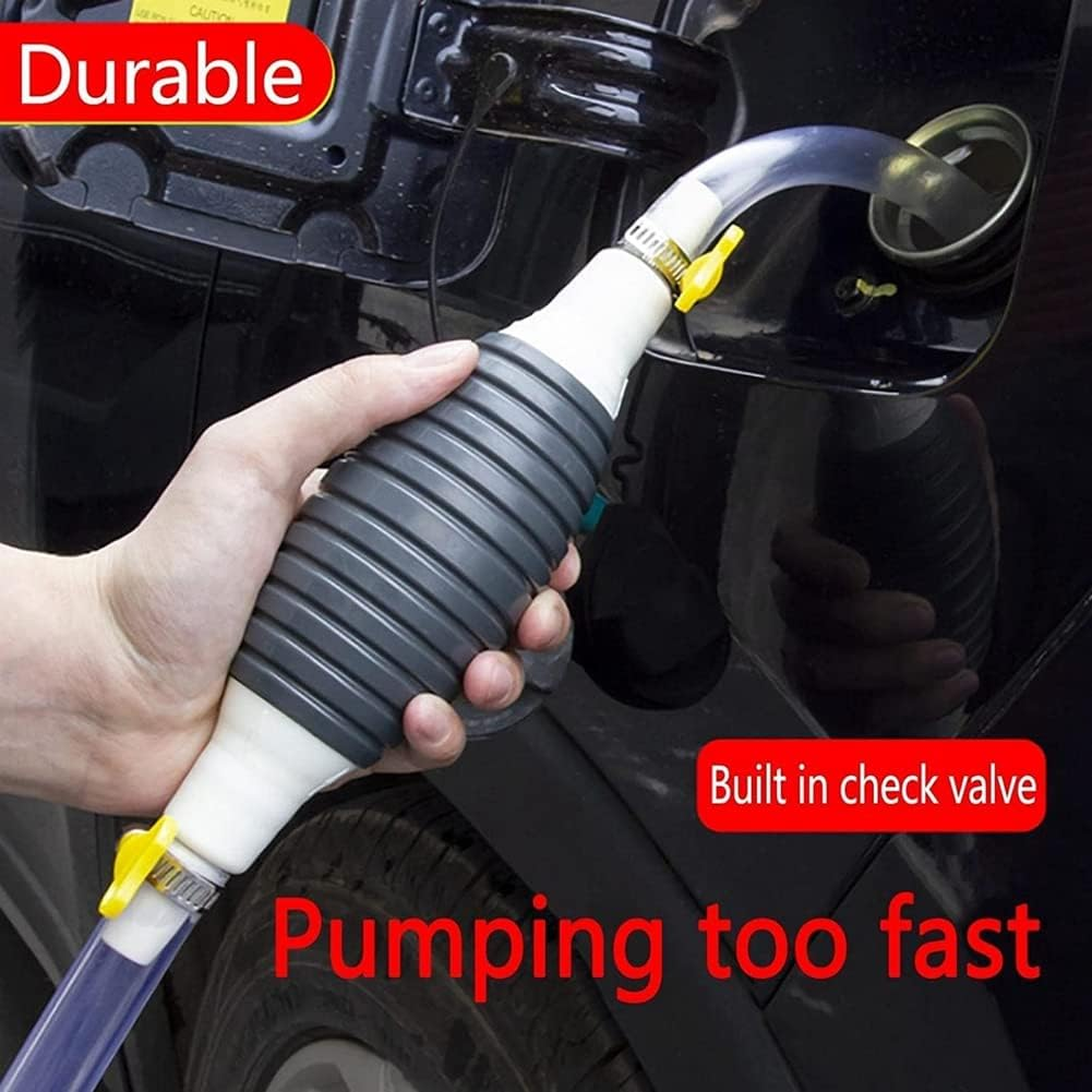 Multifunction Liquid Sucker Pump, Manual Transfer Pump Gasoline Siphon Hose, Portable Siphon Pump(2Meter) image number 4