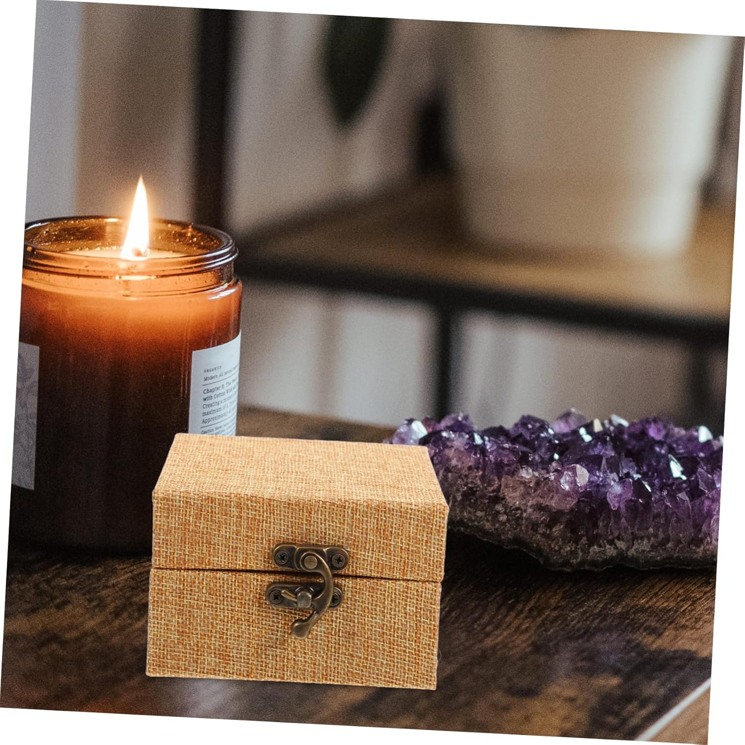 ARTIBETTER Vintage Brocade Box for Ink Paste Calligraphy Stamp Keepsakes Unique Storage for Jewelry and Trinkets Present for Friends and Art Lovers image number 3