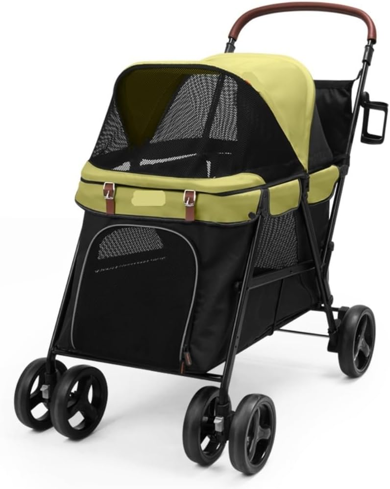 Pet Stroller Dog Stroller Cat Stroller Folding Travel Pet Stroller Dog Stroller Cat Carriage Pet Stroller for Small Medium Sized Dog Pram Dog Cat(Color:C)