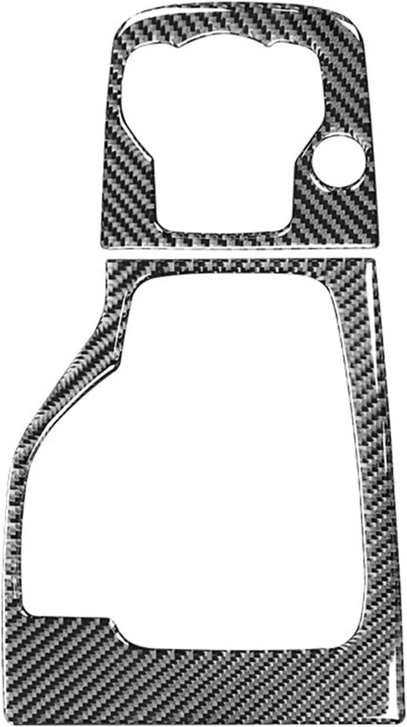 XIRONT Carbon Fiber Car Gear Head Shift Knob Panel Cover Trim Sticker, for Mazda, for 3 Axela 2014 2015 2016 2017 Accessories (RHD) Gear Shift Trim