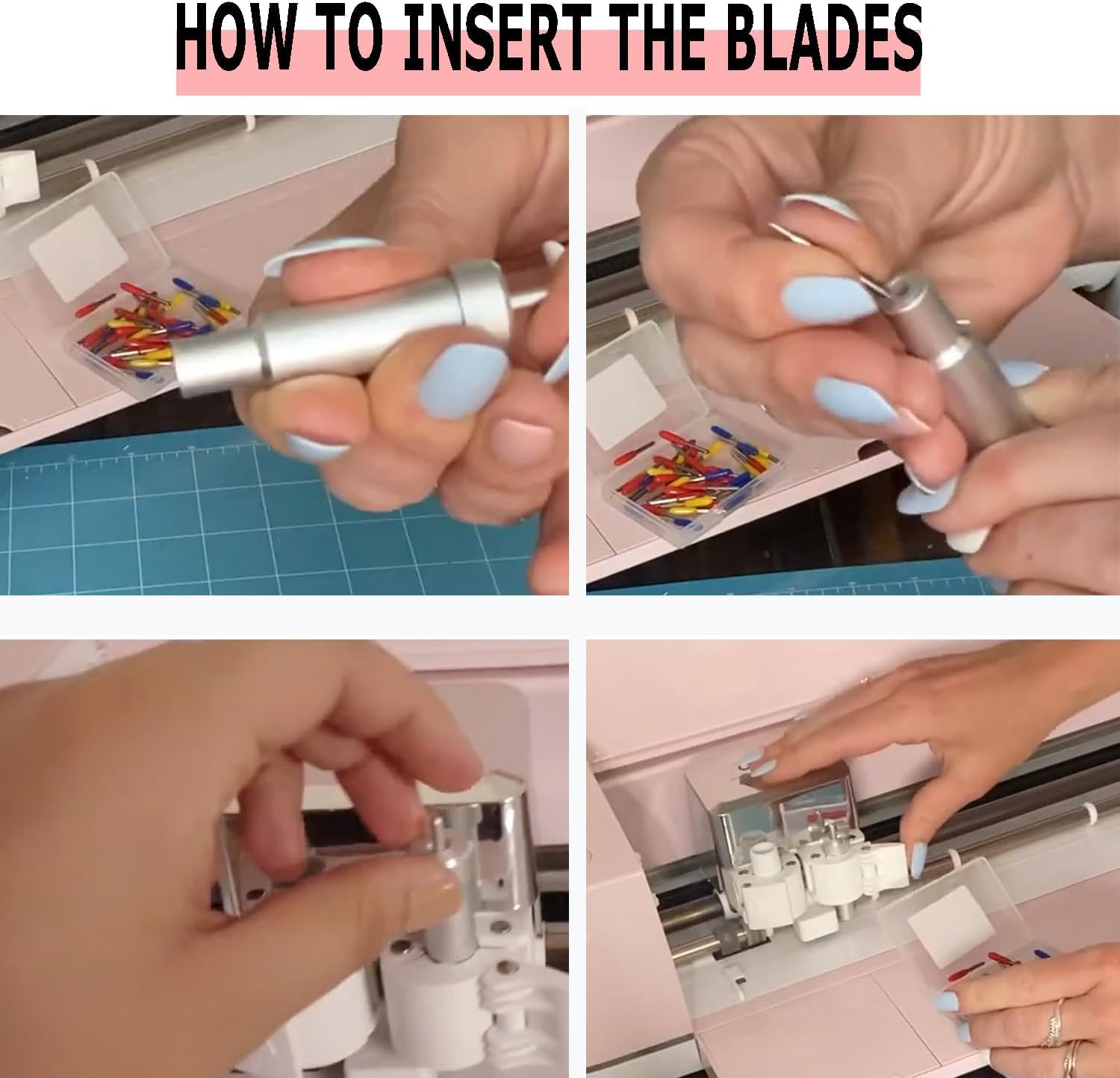 40PCS 60 Degree Deep Cut Replacement Blades for Explore Air 2 Air Maker Expression Vinyl Fabric Cutting Blades image number 3