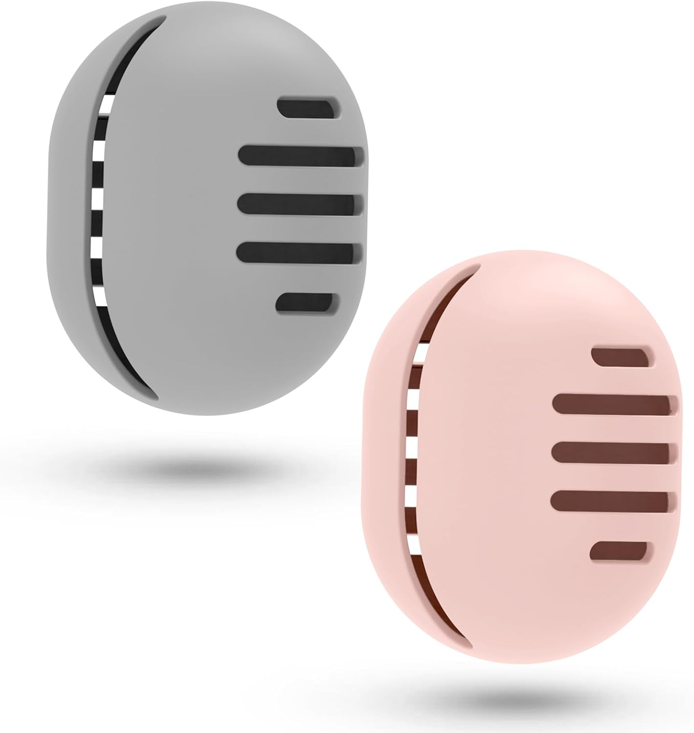 Fauxomor Makeup Sponge Holder,Double-Sided Stripe Vented Silicone Beauty Blender Holder for Travel,Shatterproof Make up Sponge Travel Case for All Sponges Sanitary Reuse Easy to Carry,Rose Red