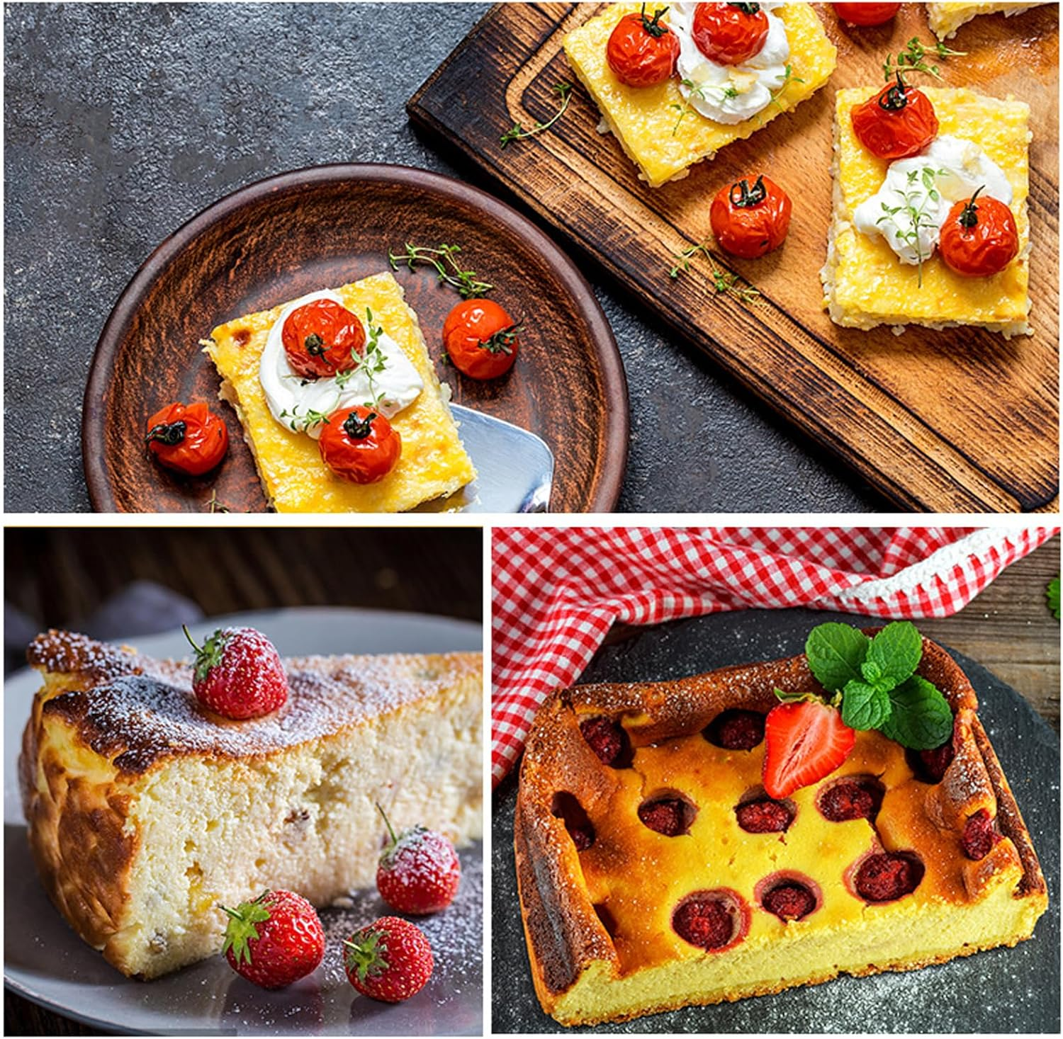 6 Piece Set of Oak Handled Cheese Kniveswooden Handle Cheese Knife Set for Charcuterie Board, Mini Steel Stainless Cheese Cutter,Cutlery Gift Set image number 1