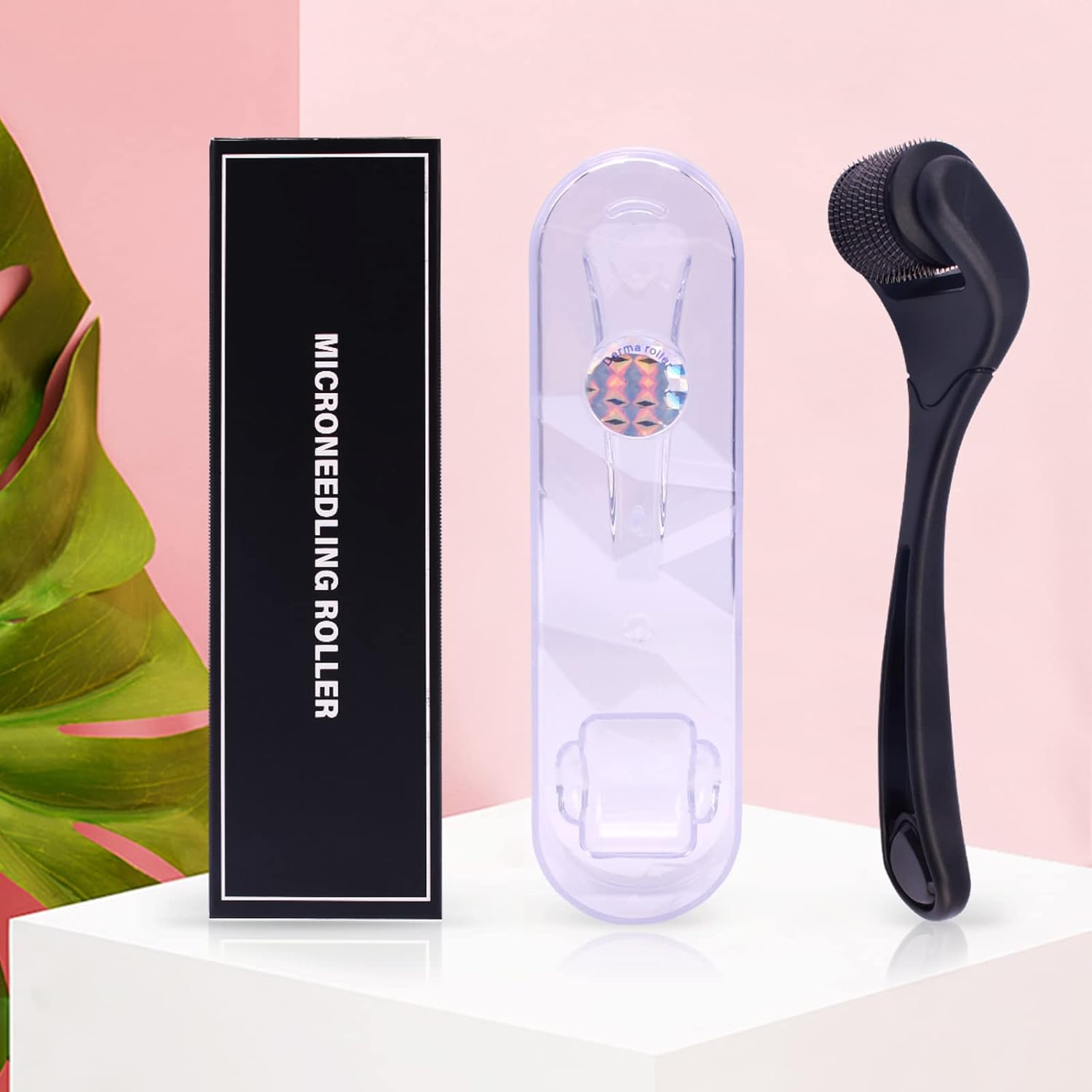 Derma Roller 540 Stainless Steel Black Microneedling Roller MOOKARDILANE 0.25Mm Facial Skin Care Home Use for Face Care Beauty Massage Tools image number 6