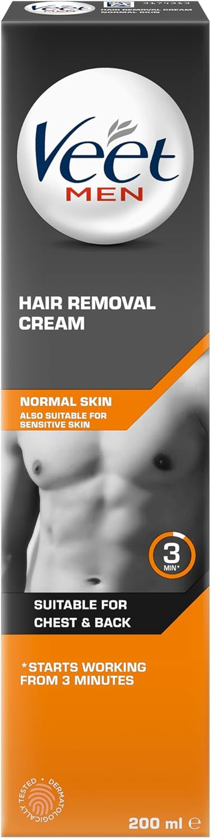 Veet Men Hair Removal Cream Normal Skin, 200Ml image number 5