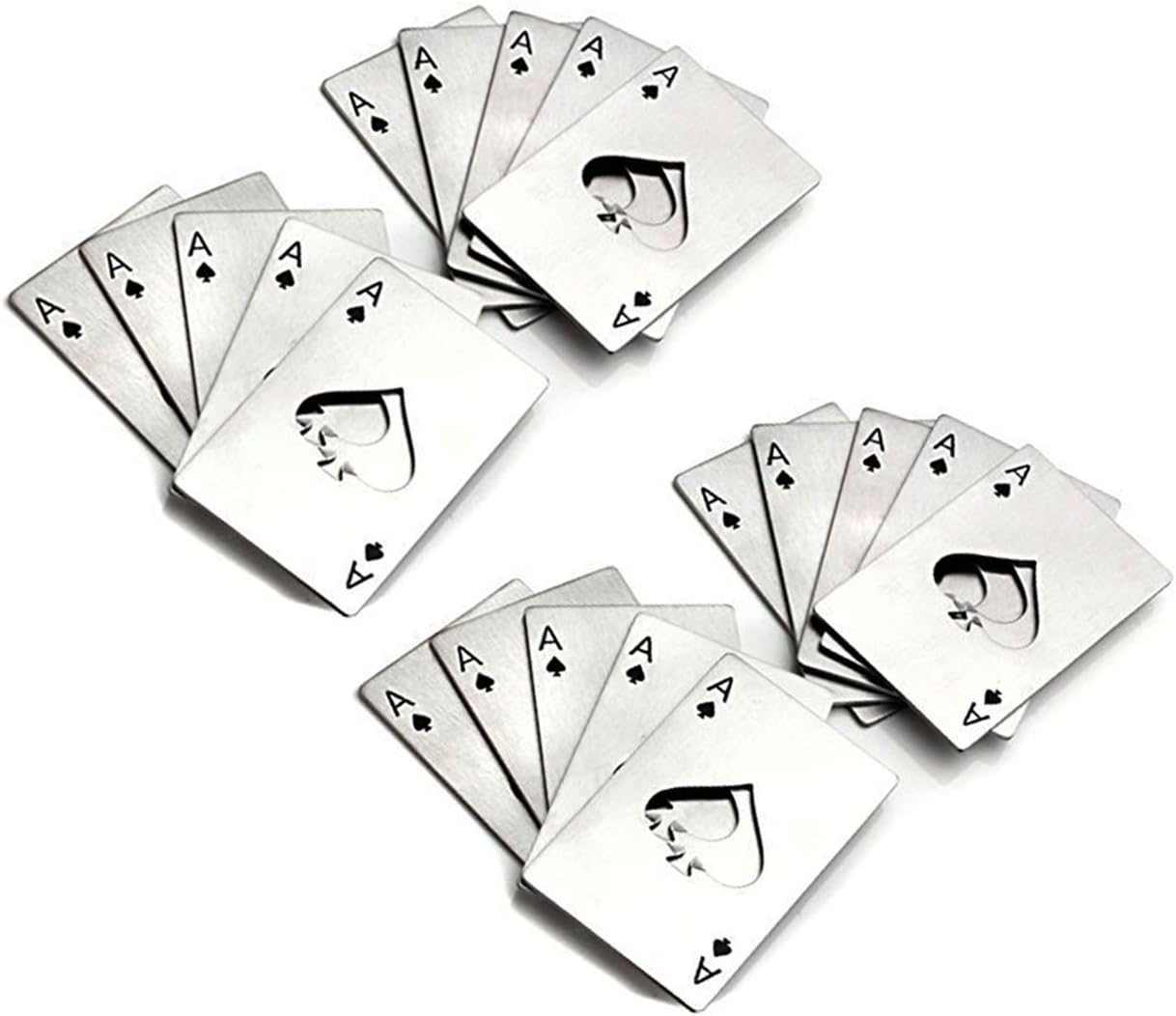 Bottle Opener-Stainless Steel Credit Card Size Casino Bottle Opener for Your Wallet-20 Pcs image number 2