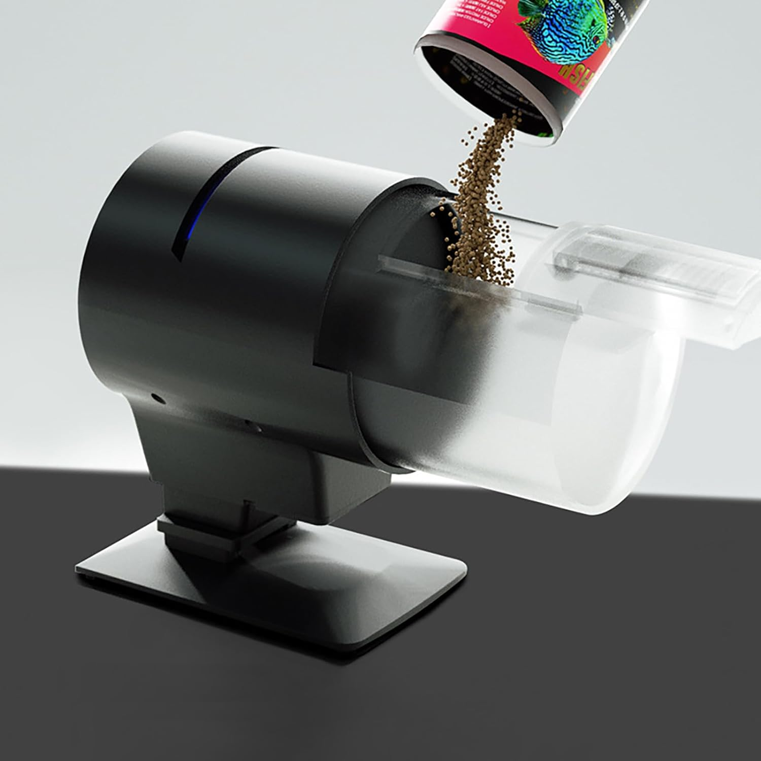 TEMU-SC 4.5L Pond Feeder, Automatic Fish Feeder for Pond, Automatic Koi Fish Feeder for Pond Outdoor, Fish Feeder Automatic Dispenser(Battery Powered)