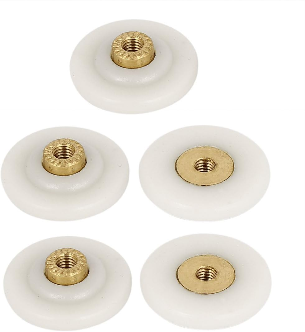 Aexit 28Mm (Home Hardware) Dia Sliding Pulleys Glass Shower Door Rollers Wheels (31Ry620Qf738) Runners 5Pcs