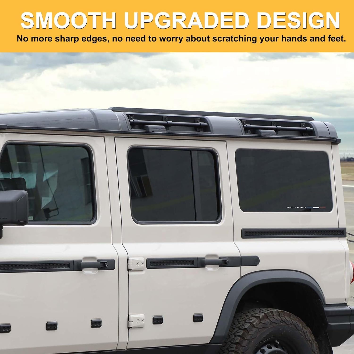 Roof Rack Cross Bars Compatible with INEOS Grenadier 2020-2025 Accessories | Aluminium Alloy Roof Rail Cargo Carrier System | 4PC Set image number 4