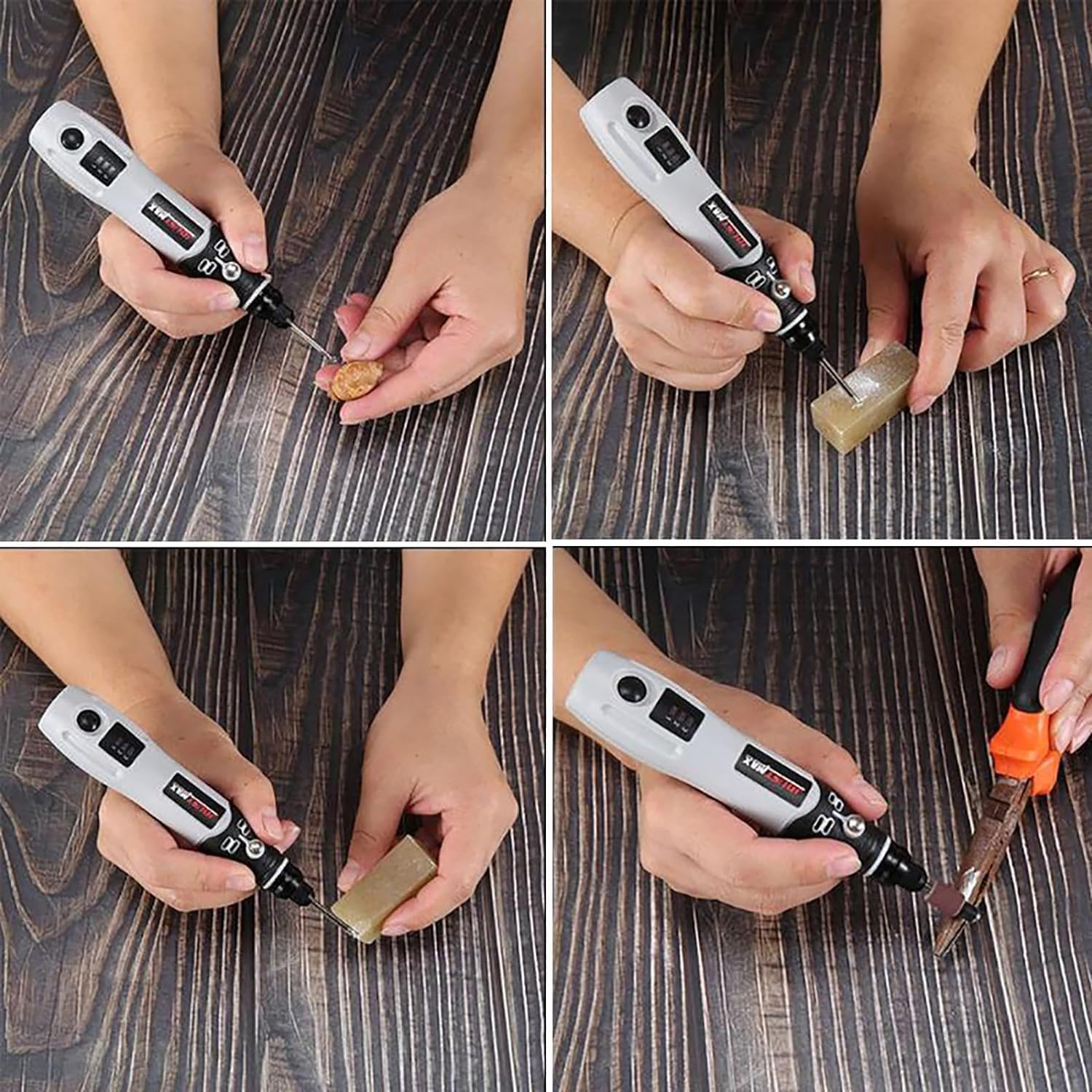 YUENTOEN 4.2V Mini Cordless Rotary Tool, USB Charging Power Rotary Tool with 98 Accessories, Multi-Purpose 3-Speed Power Grinder Tool for Sanding, Polishing, Drilling, Etching, Engraving, DIY Crafts image number 4