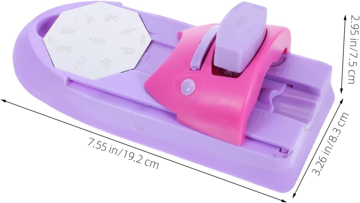 PACKOVE Nail Stamper Kit 10-Piece Set Nail Stamping Plates DIY Pattern Printing Machine for Manicure Art Green Box Suitable for Home Use image number 5