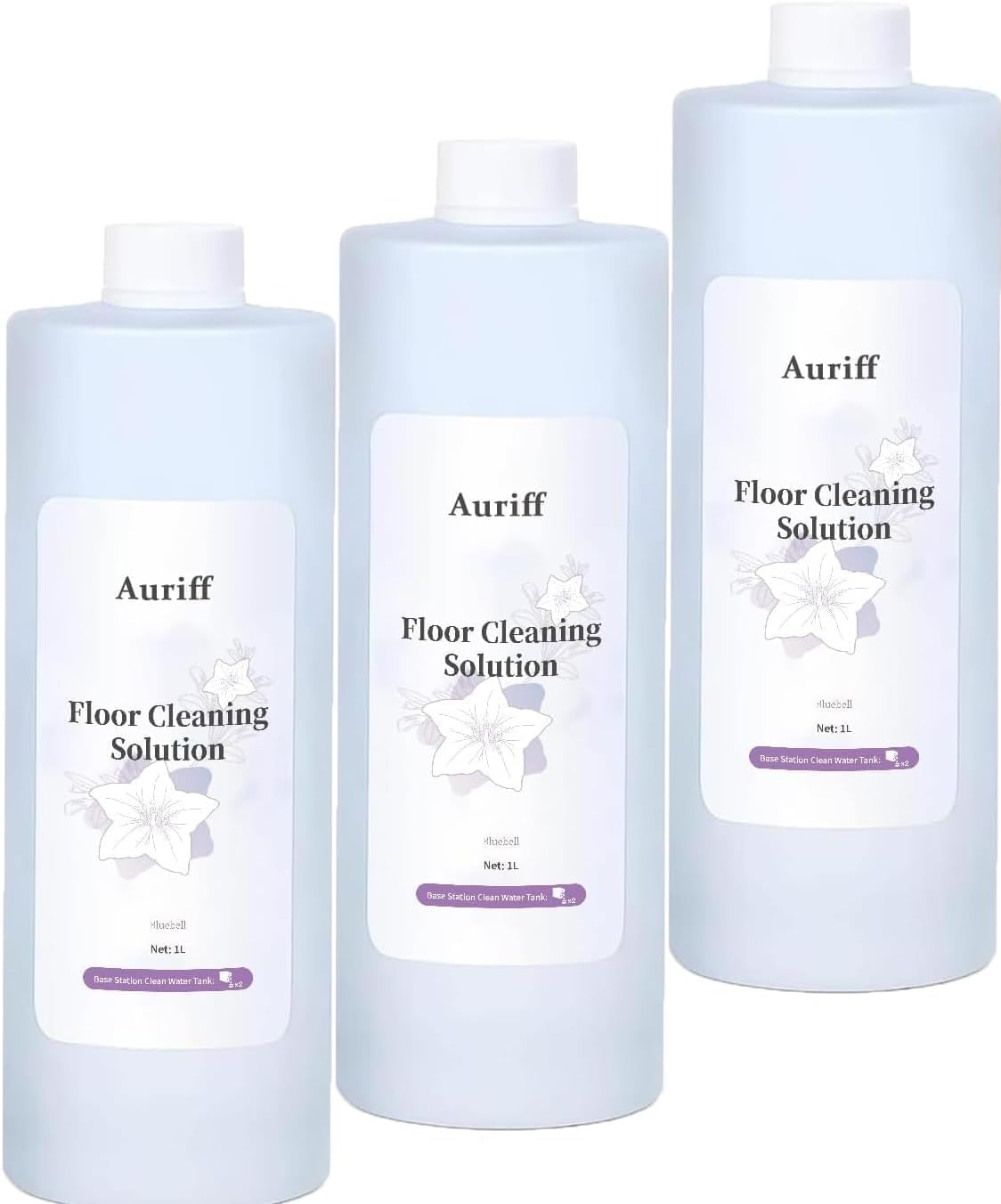 3 Pack 1L Multi-Surface Floor Cleaning Solution,Compatible with ECOVACS Deebot X11/N20/N30/X1/X2/X5/X8/X9/T10/T20/T30/T50/T80/T30C All Series Robot Vacuum Cleaner,Deep Clean for Hard Floors image number 1