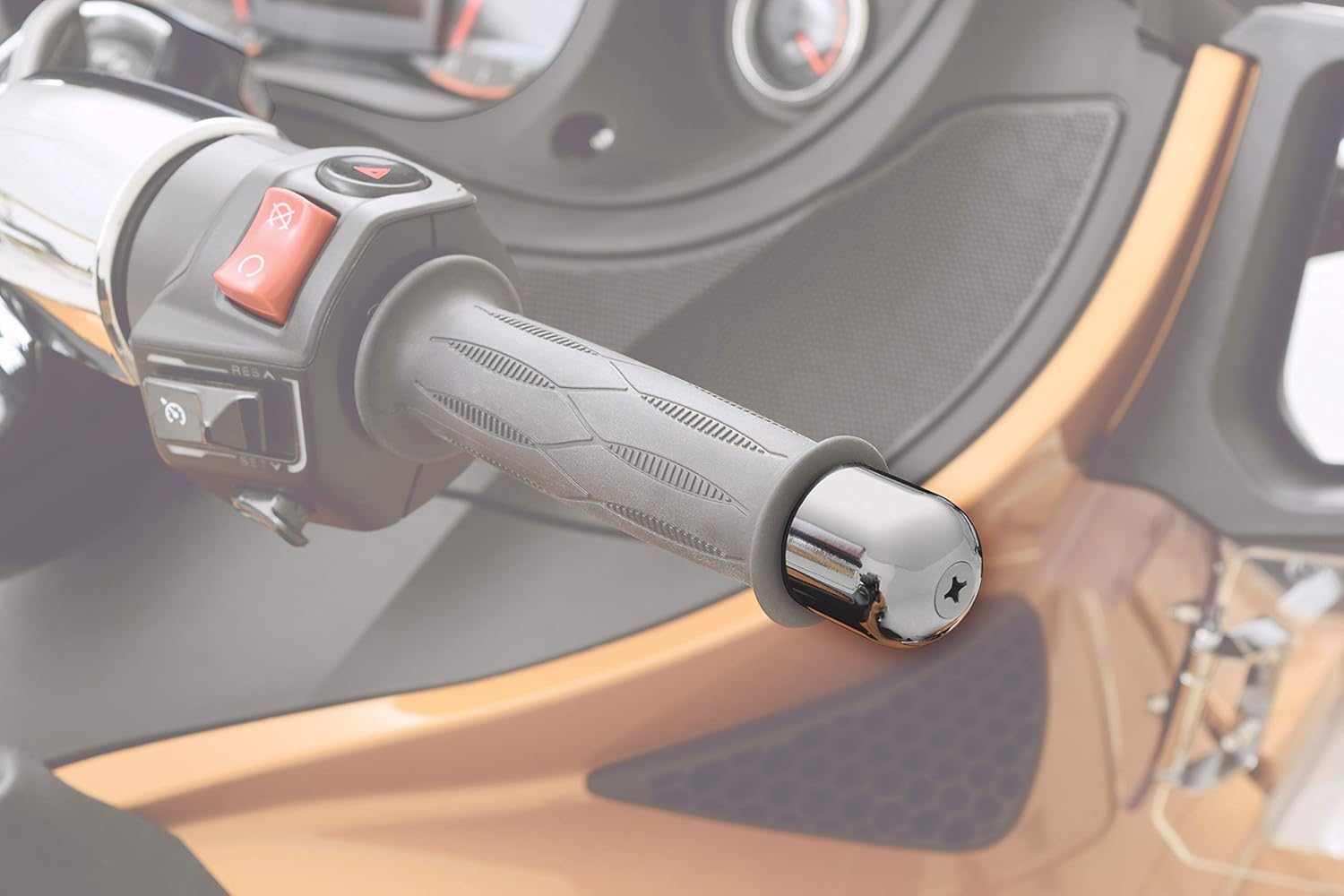 Show Chrome Accessories 41-181A Handlebar End Weight (For Can-Am Spyders),2 Pack image number 2