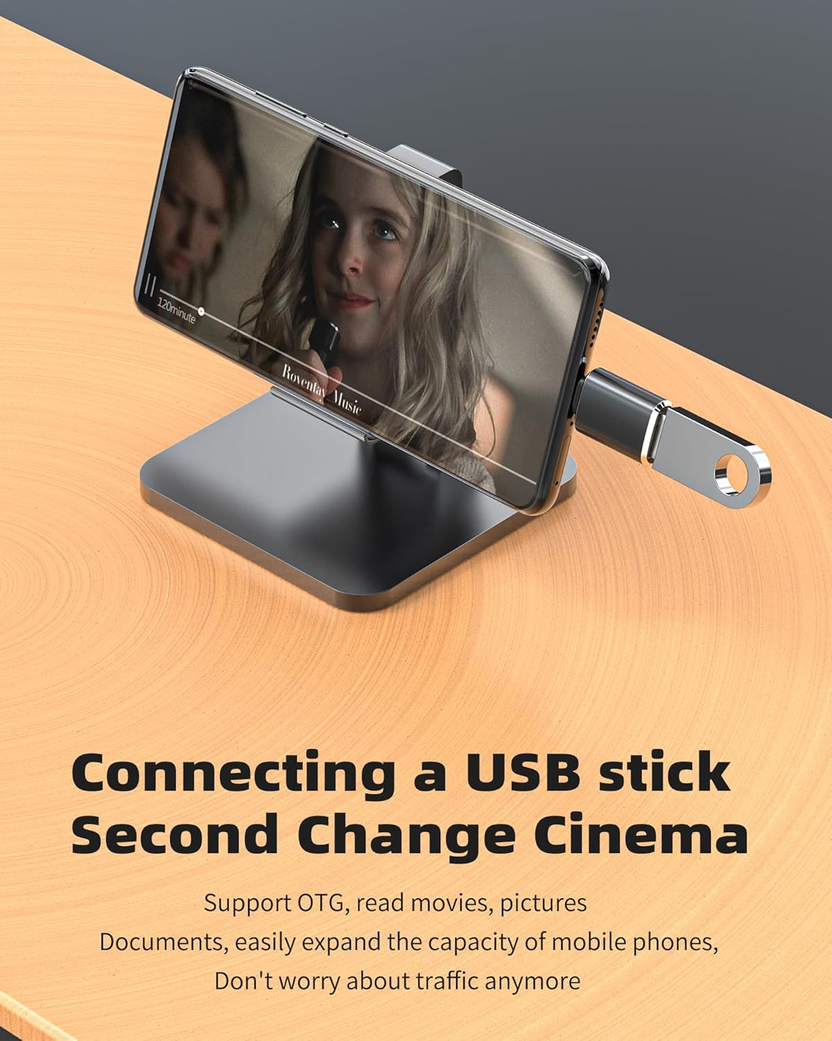 USB C to USB a Adapter (2Pack) Type-C OTG Accessories for Iphone 15 Macbook Pro for Ipad Air4 Compatible for Samsung Power Car Charger Connector Thunderbolt 3 Charging Block Converter Cable Mouse Port image number 2