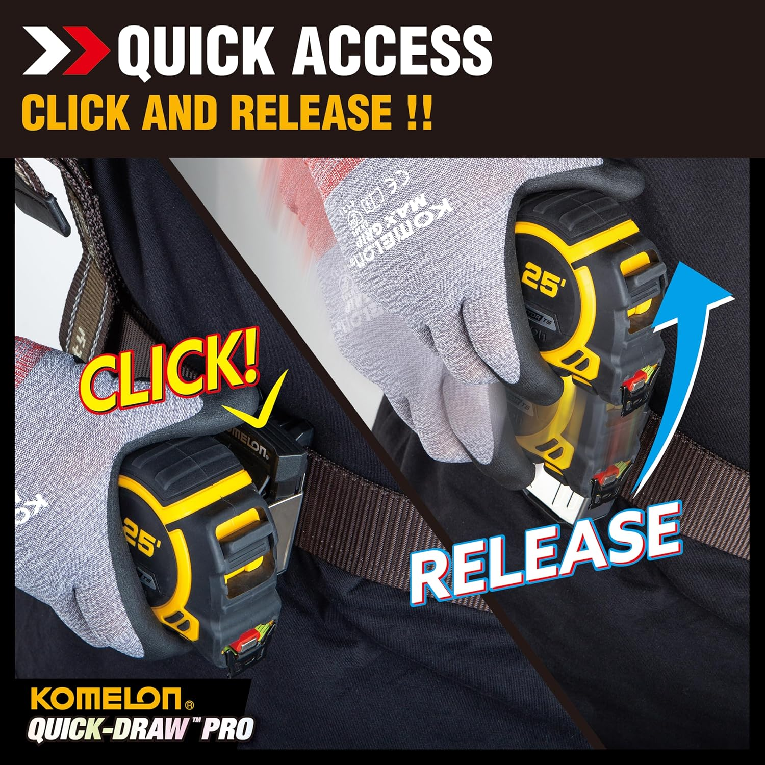 Komelon Quick Draw Pro - Tape Measure Holster/Holder image number 2