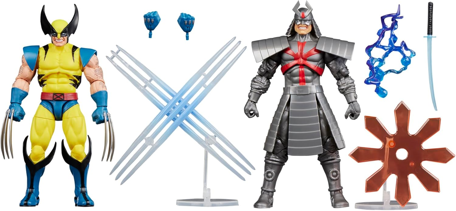 Marvel Legends Series Gamerverse Wolverine Vs Marvel'S Silver Samurai, Retro Video Game -Inspired Collectible 6-Inch Action Figures image number 5