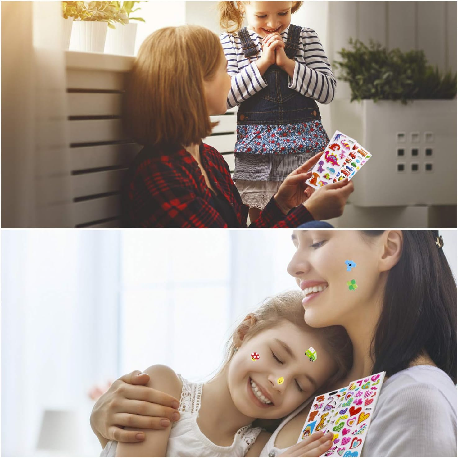 3D Stickers for Kids Toddlers 550+ Vivid Puffy Kids Stickers 24 Different Sheets, Colored 3D Stickers for Boys Girls Teachers, Reward, Craft Scrapbooking image number 2