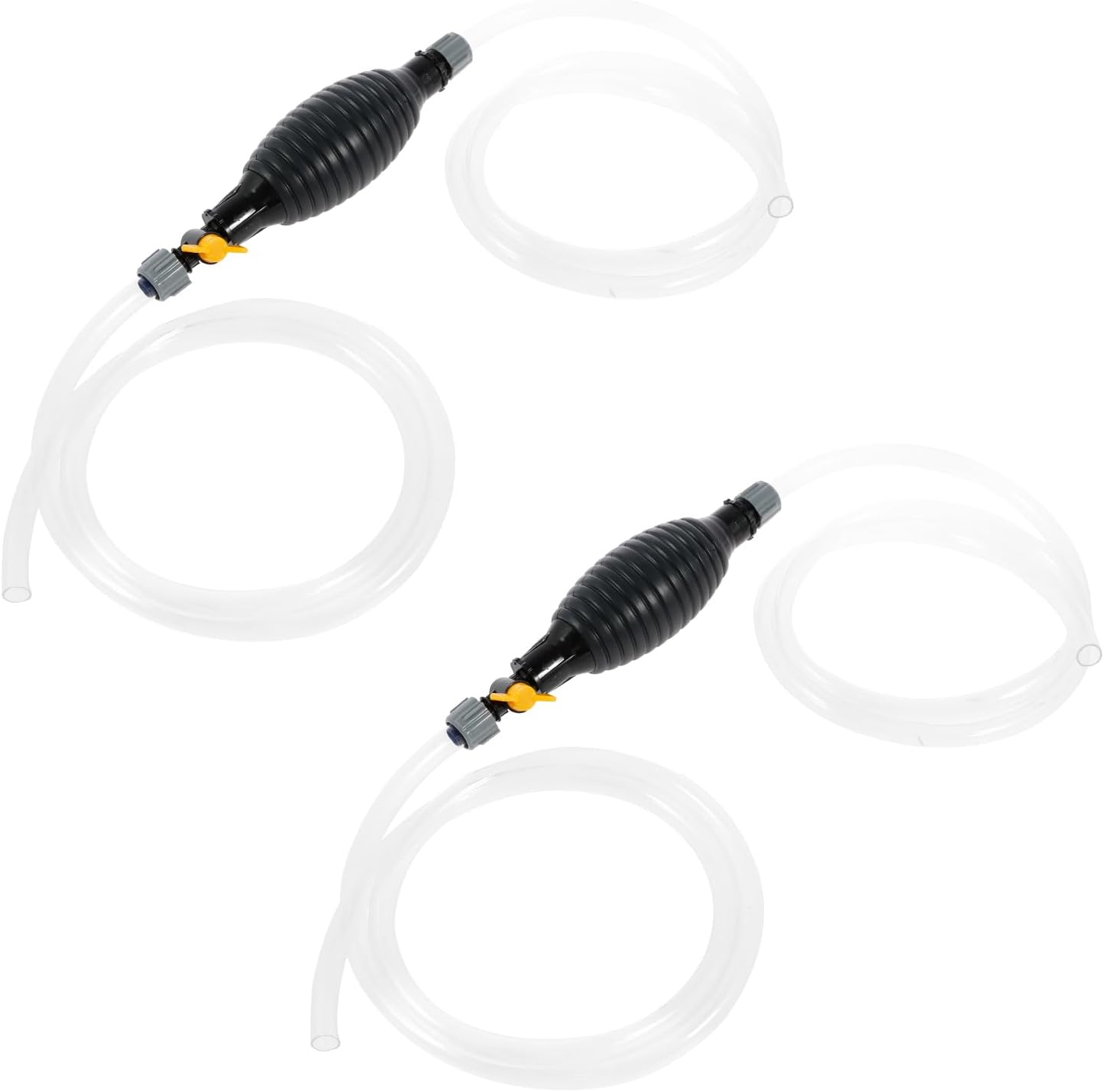 DJAPWPX Siphon Pump for Gasoline with Flow Valve and Fixing Buckle, Multifunctional Liquid Sucker Pump, Potable Siphon Hand Pump for Gas Gasoline Petrol Diesel Oil Liquid Water image number 4