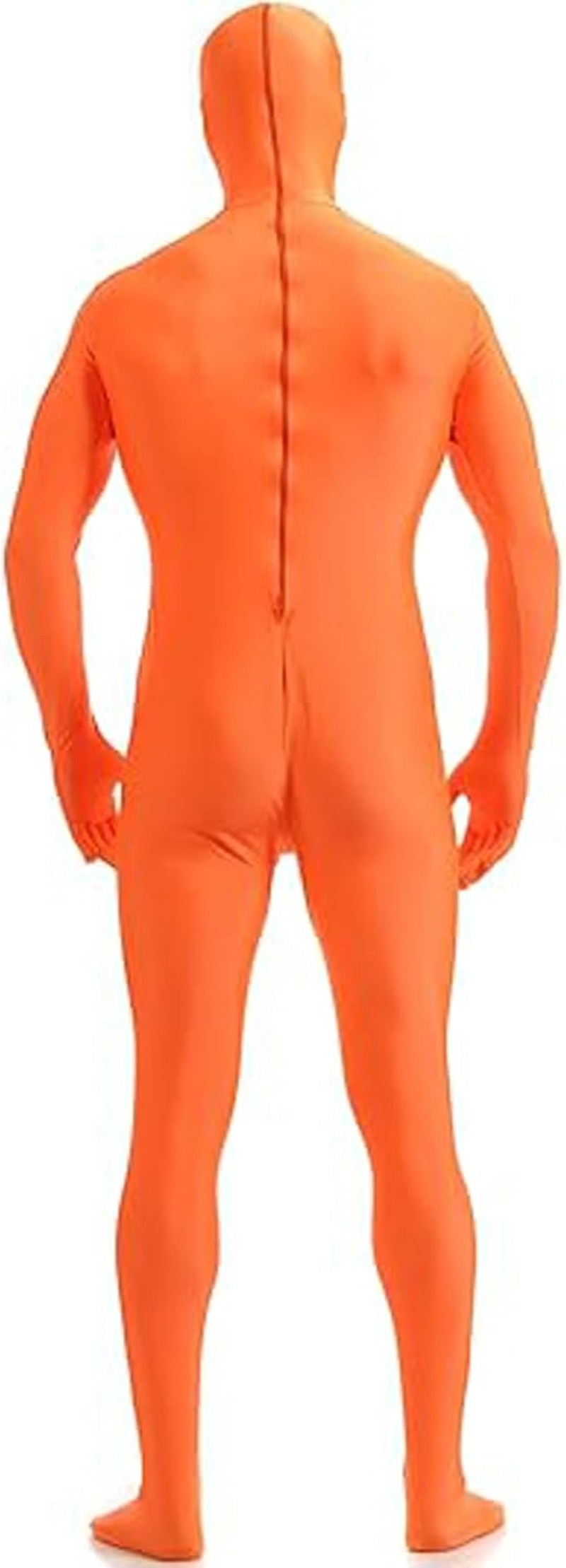 Funny Adult Halloween Costumes for Men or Women Book Week Costume Kids Invisible Man Costume Open Face Full Bodysuit Cosplay Spandex Screen Zentai Suit image number 4