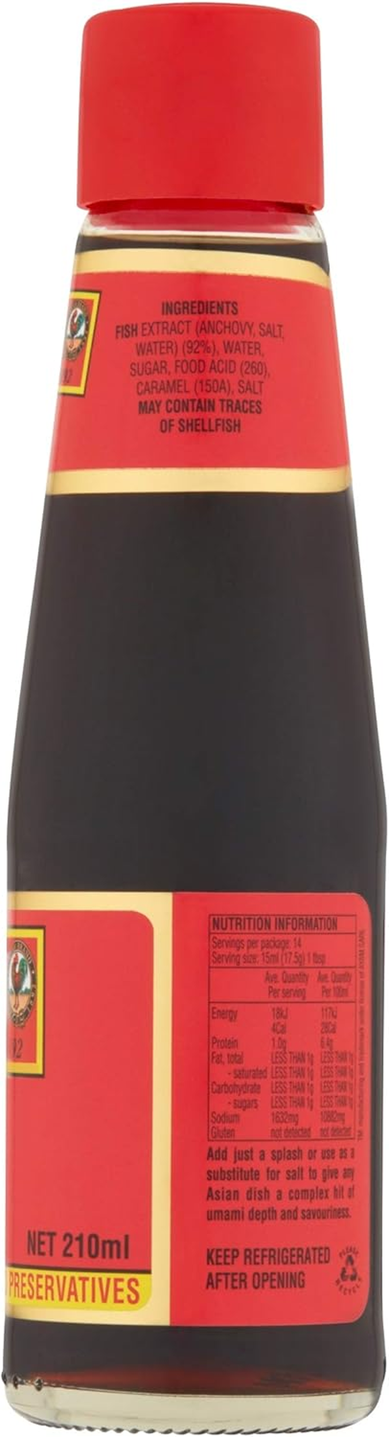 AYAM Fish Sauce - 6 X 210Ml image number 2