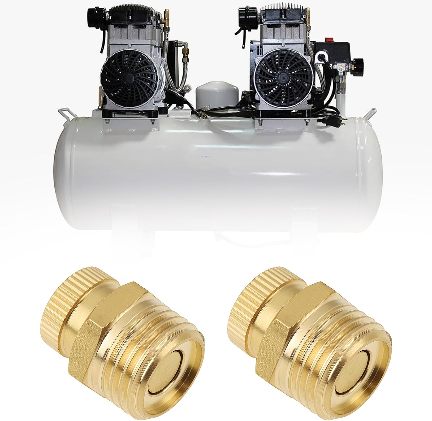 Be in Your Mind 8Pcs Brass Drain Valve G1/4 Male Thread Water Drain Valve for Air Compressor image number 2