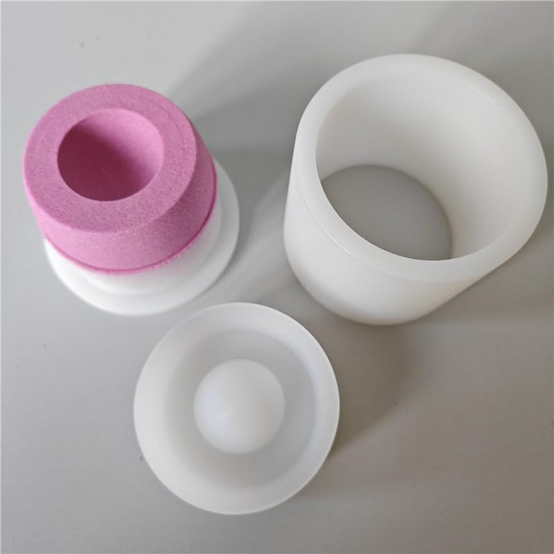 Plastic Spherical with Holes Solid Shampoo Press Bar Mold 2.28Inch 5.8CM Diameter Max Volume 90Ml Bath Bomb Press Sphere Mold Soap Mold image number 1