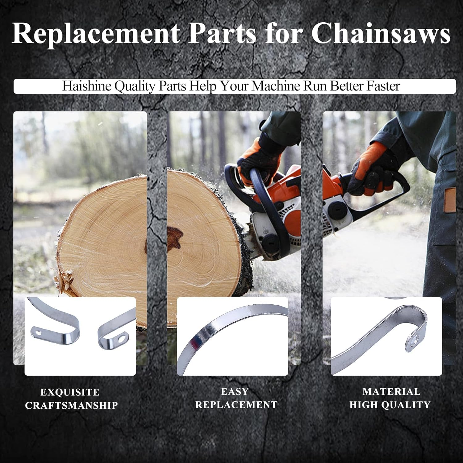 2PCS Chainsaw Brake Band 530057923 - Replacement Part Compatible with Husqvarna 235/235E/236/236E/240/240E Chainsaws, Durable Braking System Component image number 1