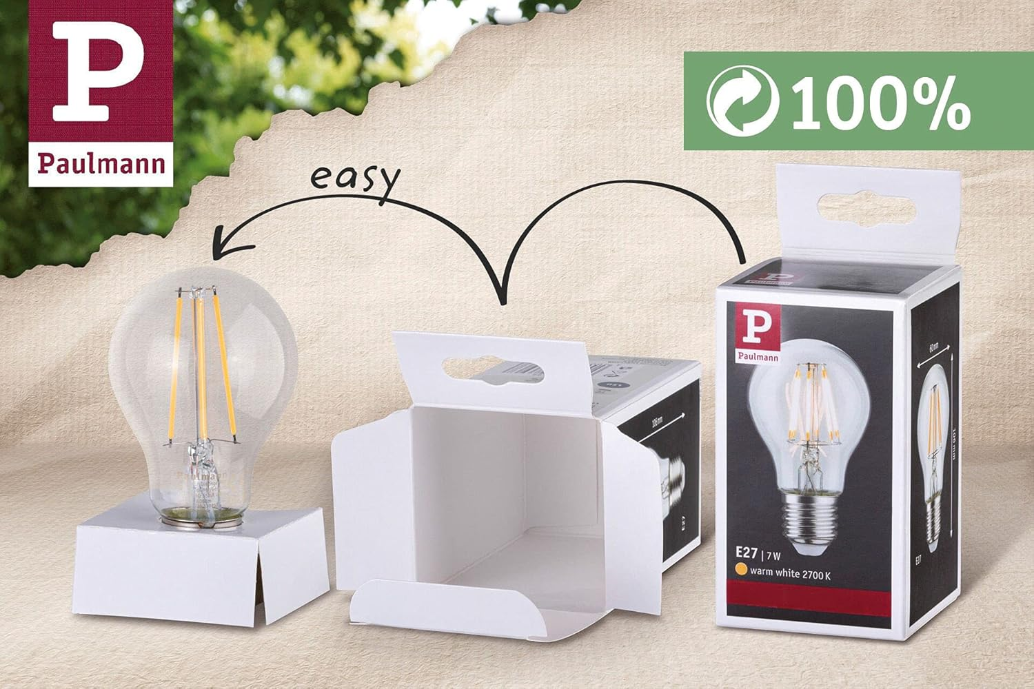 Paulmann 28972 LED Reflector Light Bulb Gold Light Insect Friendly GU10 230V 320Lm 4.3W 2200K Gold Light Bulb, Clear image number 3