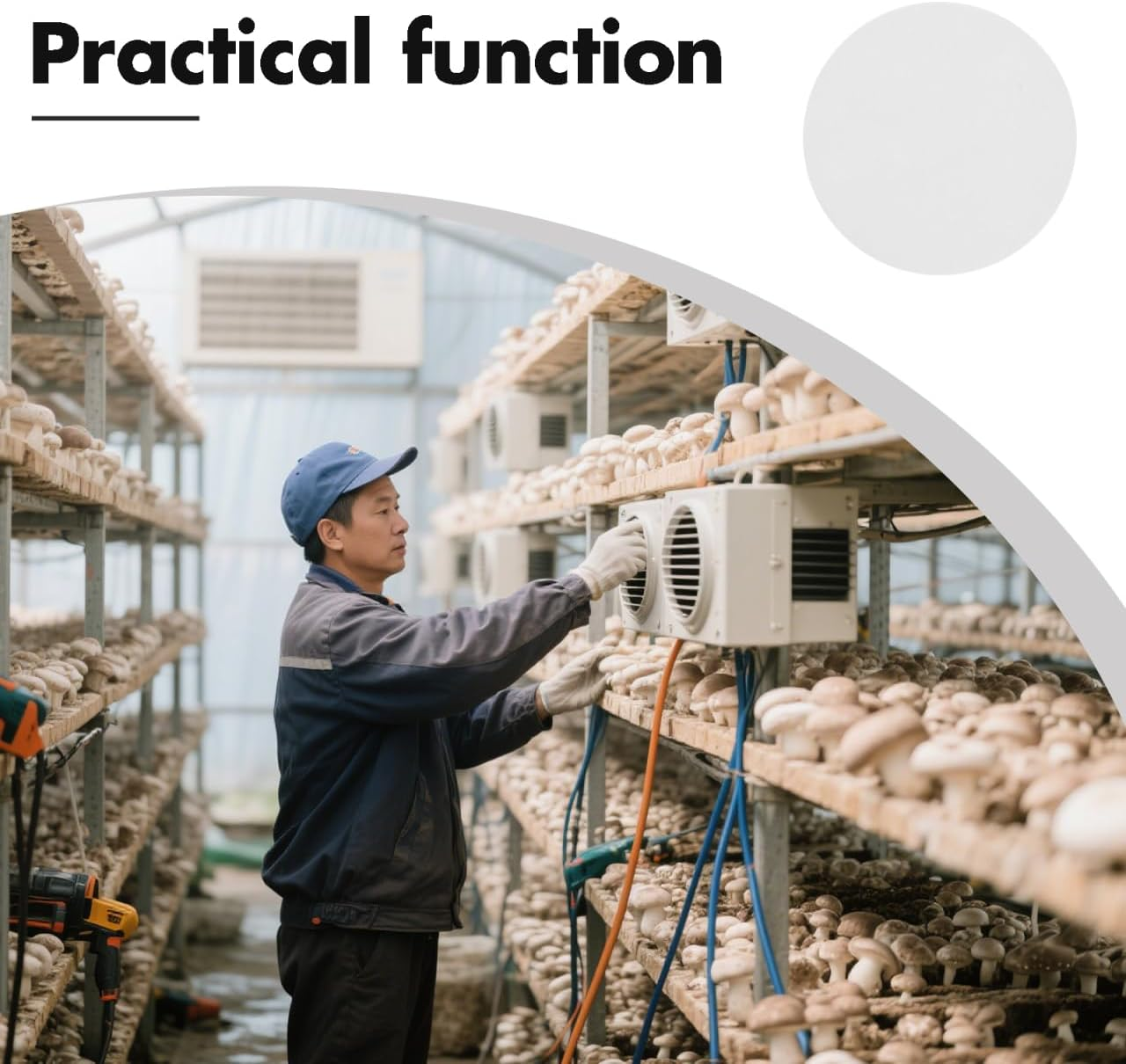 Mipcase 24Pcs Monotub Adhesive Filter Discs : Monotub Filters for Mushroom Cultivation - Mushroom Growing Supplies, 2.95X2.95X0.08In (White) image number 2