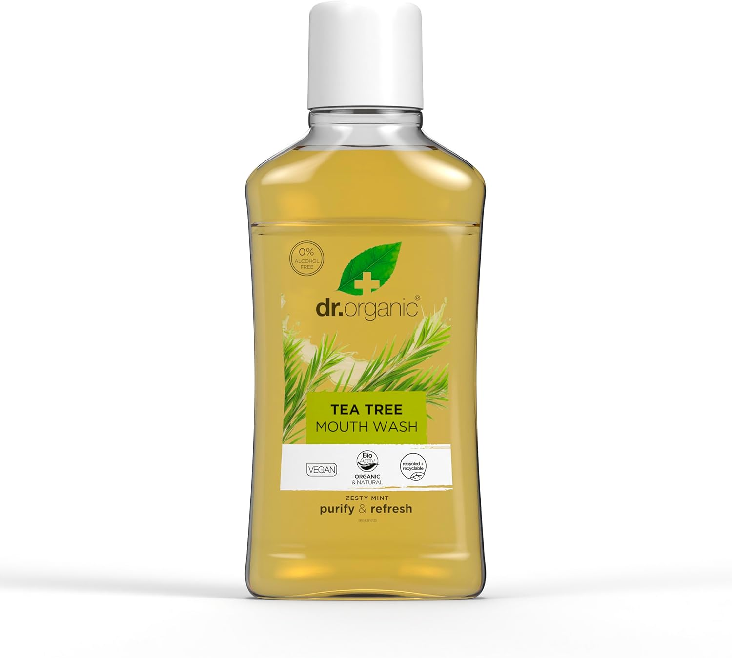 DR ORGANIC Mouthwash Organic Tea Tree, 500Ml image number 3