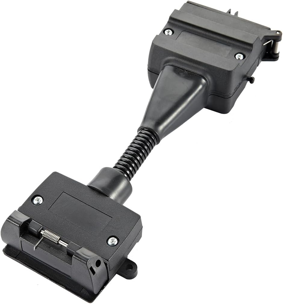 Trailer Adapter 12 Pin AU Plug to 7 Pin Flat Socket Caravan Wiring Connector 4WD Trailer Connector image number 1