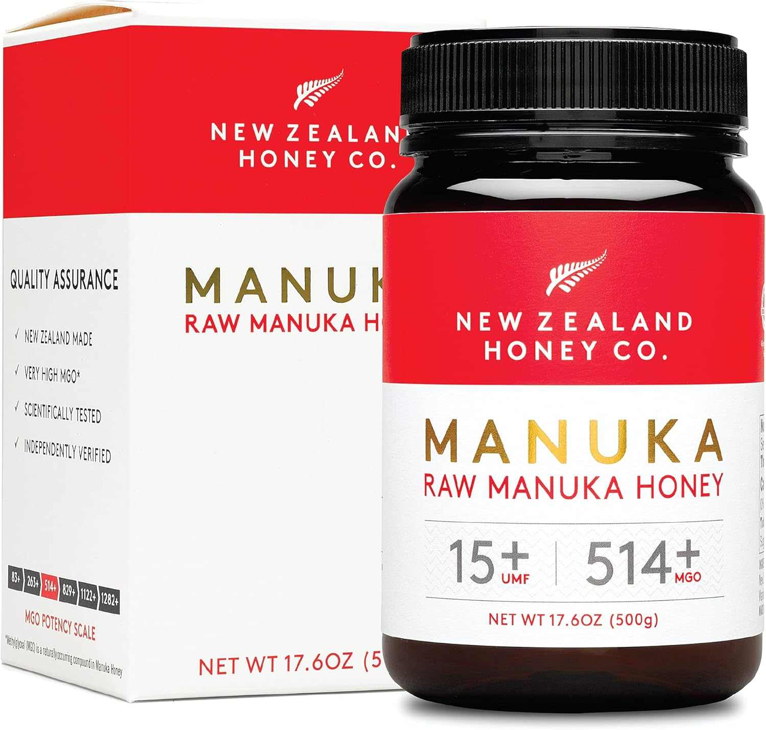 New Zealand Honey Co. Raw Manuka Honey UMF 15+ | MGO 514+ (500G) image number 6