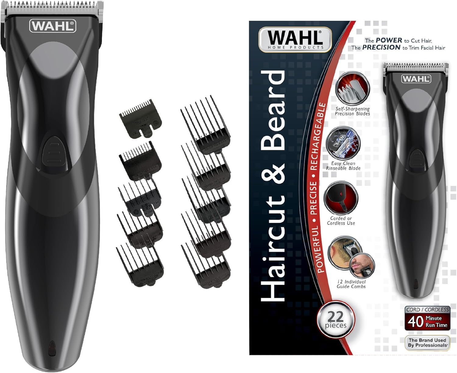 Wahl 9639-816 Haircut & Beard 22 Piece Hair Cutting Kit (Not for USA) image number 5