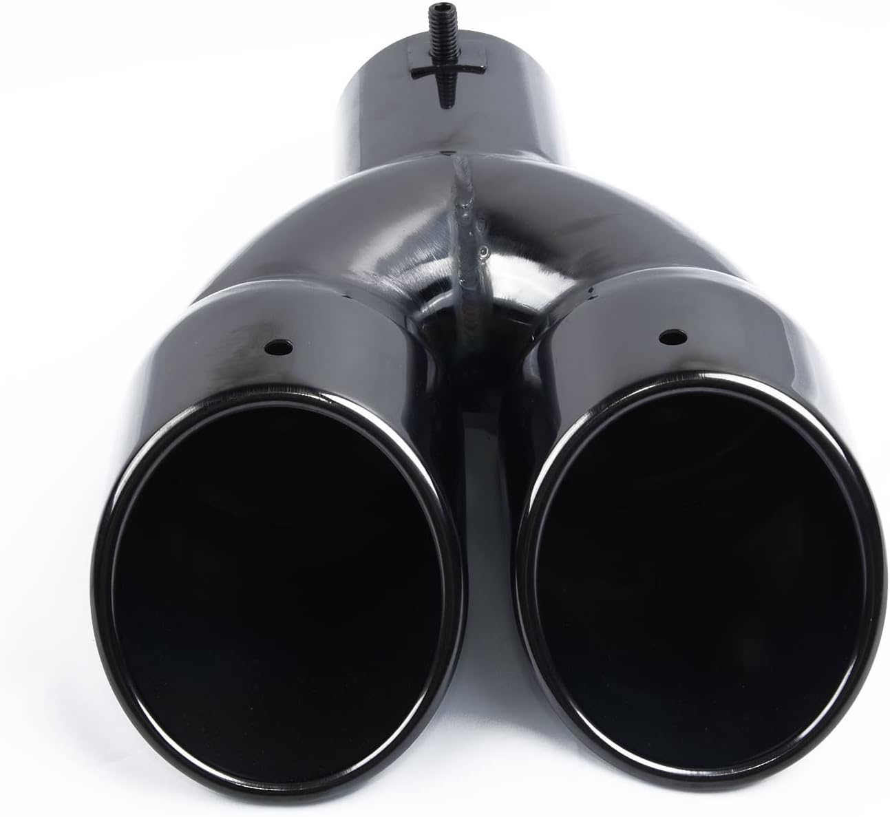 Muffler Universal 63Mm Double Outlet Car Exhaust Systems Pipe Nozzle Muffler Tail Rear Decoration Tube Silencer Straight Car Tuning image number 5