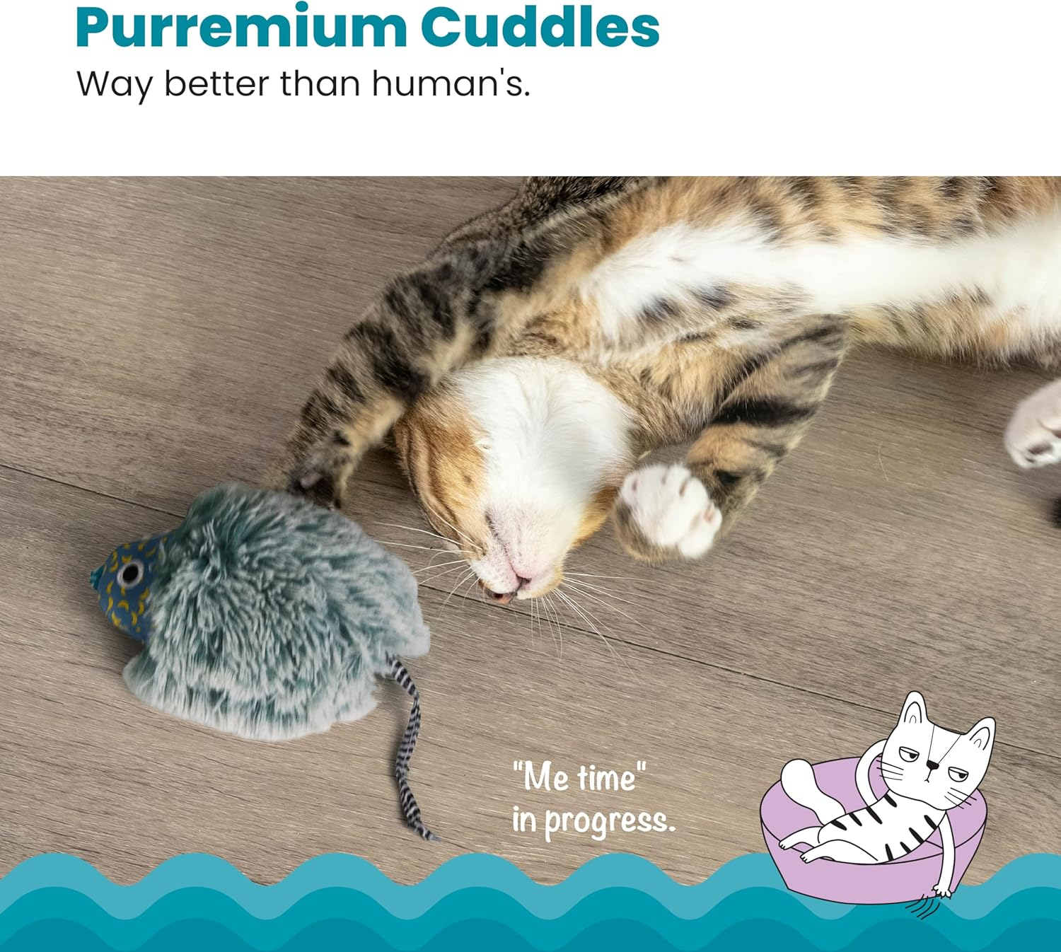 Petstages Cat Toy Quiet Nighttime Cuddle Toys Catnip Toys image number 2