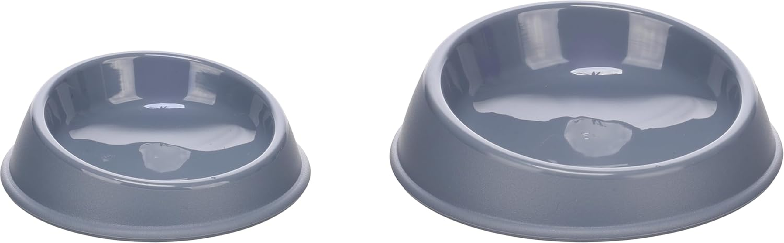 Flamingo Pandor round Grey Food and Water Bowl for Cats &ndash; 19 X 5.5 Cm 250 Ml &ndash; Durable, Practical and Elegant - Pandora Round Blue 100 Ml image number 3
