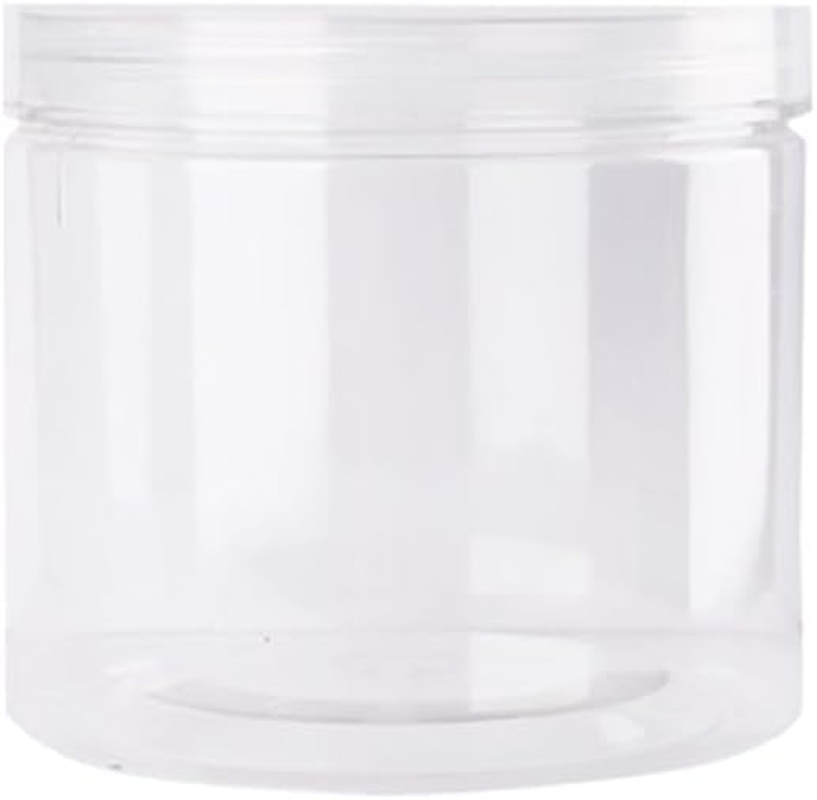 AIMALL 50PCS Wide Mouth Transparent Plastic Storage Containers, Reusable Airtight Food Bottles with Screw Lids for Kitchen Pantry Snacks Grains Nuts Dried Fruit Organisation image number 5