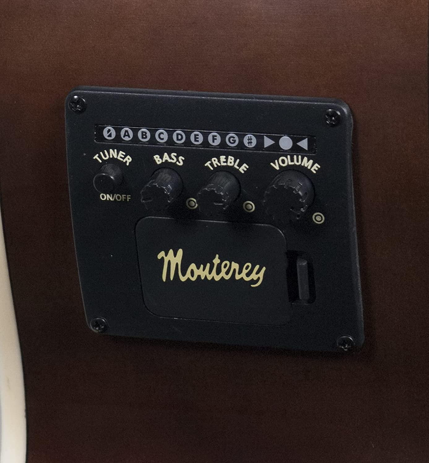 Monterey Dreadnought Acoustic Electric Guitar with Cutaway Natural MEA-17N image number 2